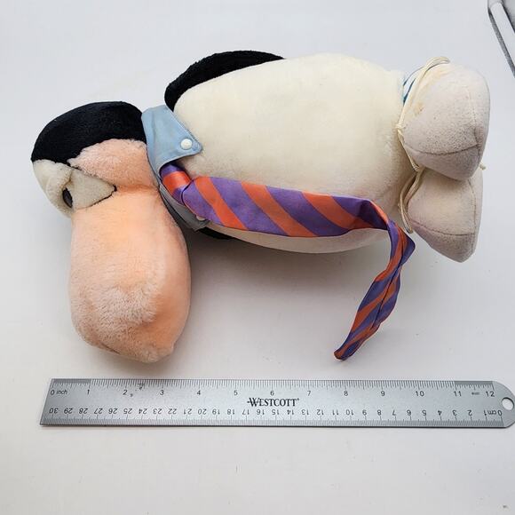 Dakin Opus Penguin Plush Doll 12” Yuppy Tie Bloom County Washington Post 1985 - Picture 9 of 9